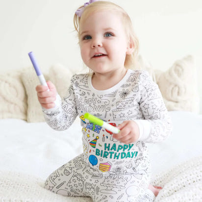 JHB ColorDream™ Pyjama Set – Kleur je eigen raketavontuur!