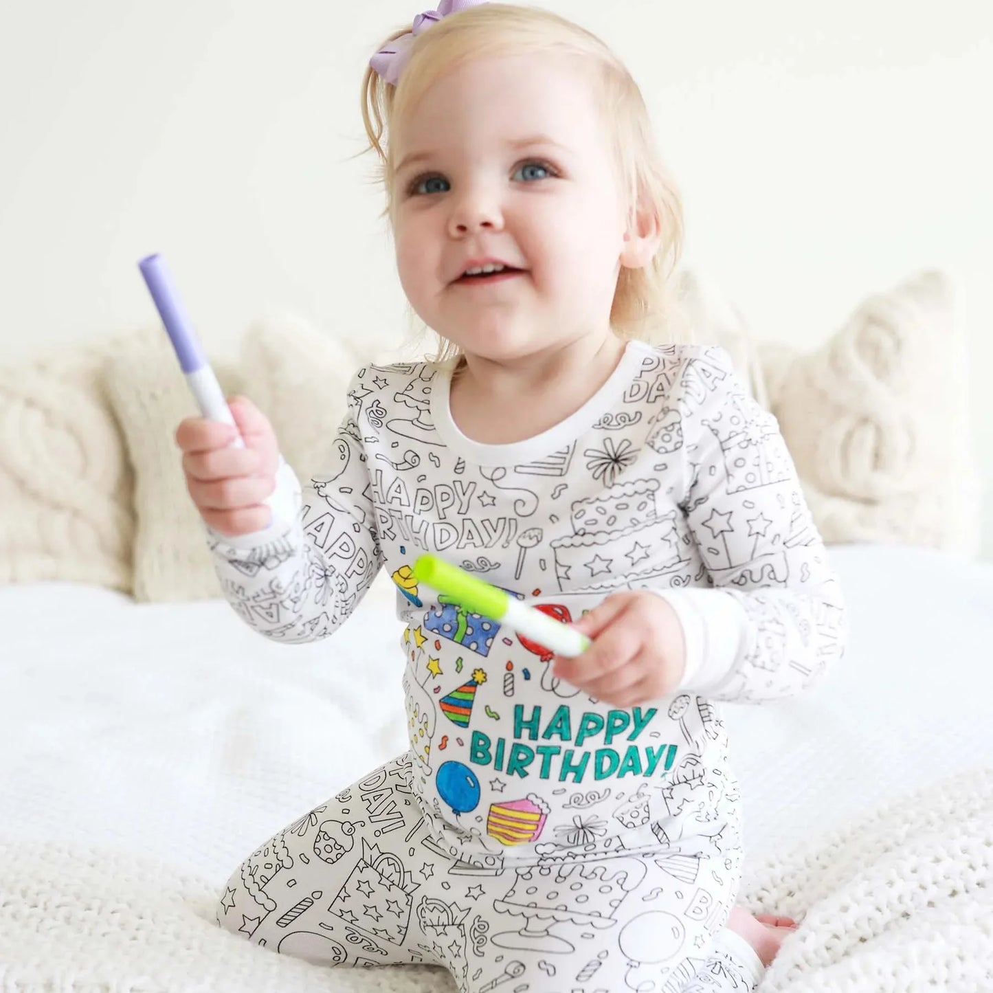 JHB ColorDream™ Pyjama Set – Kleur je eigen raketavontuur!